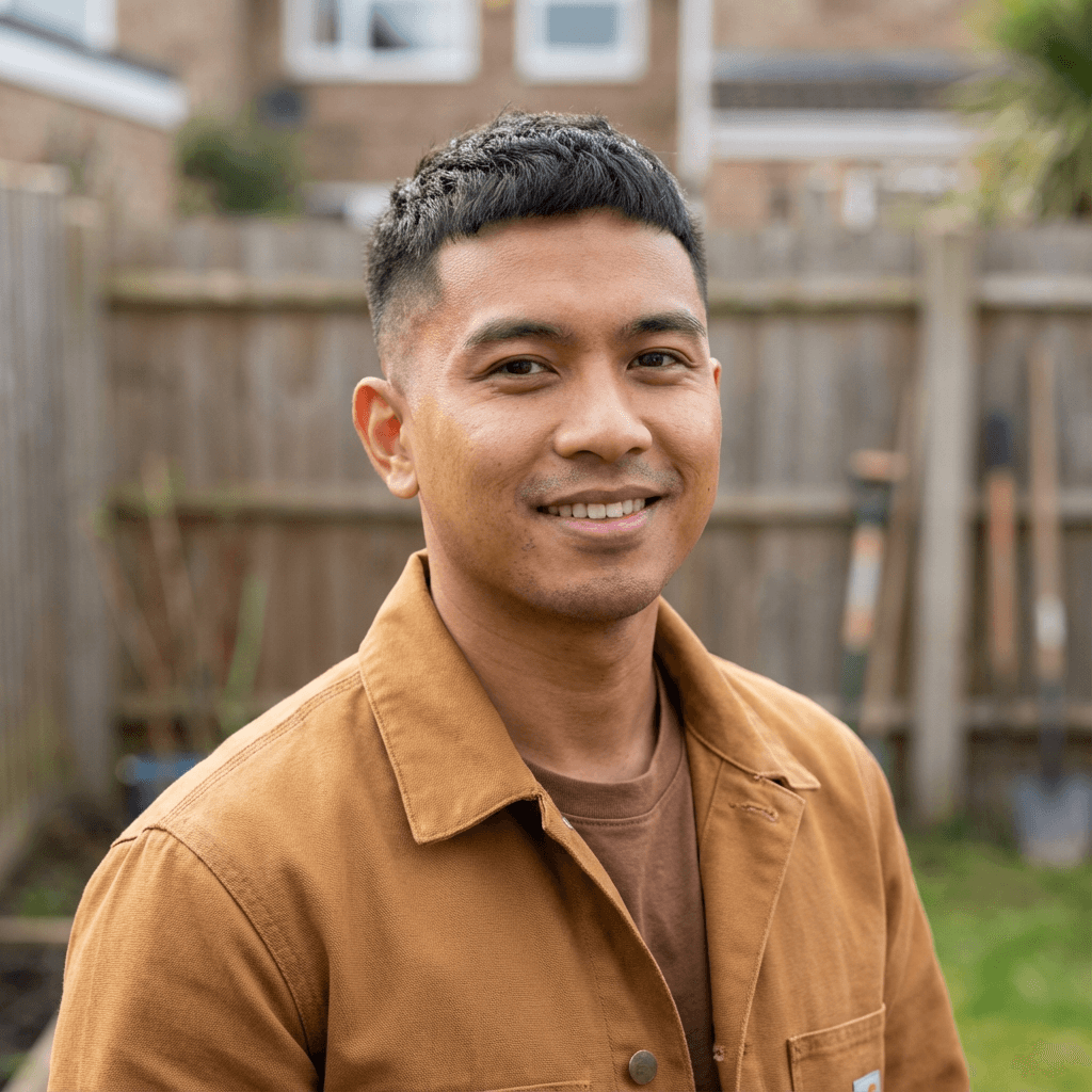 Ravi Mehta smiling in casual wear